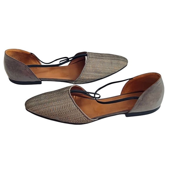 Giorgio Armani pointed toe flats T-strap Mary Jane IT 37 1/2 US 7 made in Italy - Picture 4 of 16